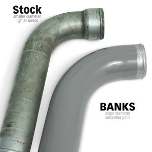 Dodge Ram Boost Tube System - Banks Power - High Flow with Silicone Couplers - Red - `07-`09